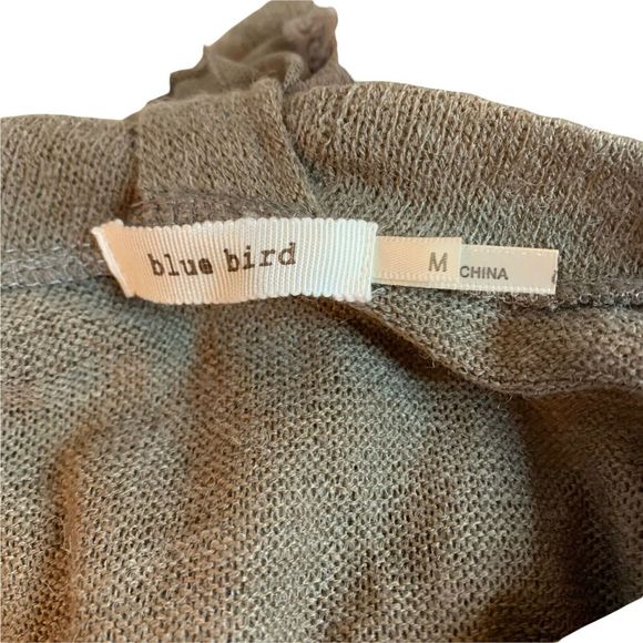 Anthropologie Blue Bird Sweater Scarf Light Brown Size Medium - Picture 5 of 8